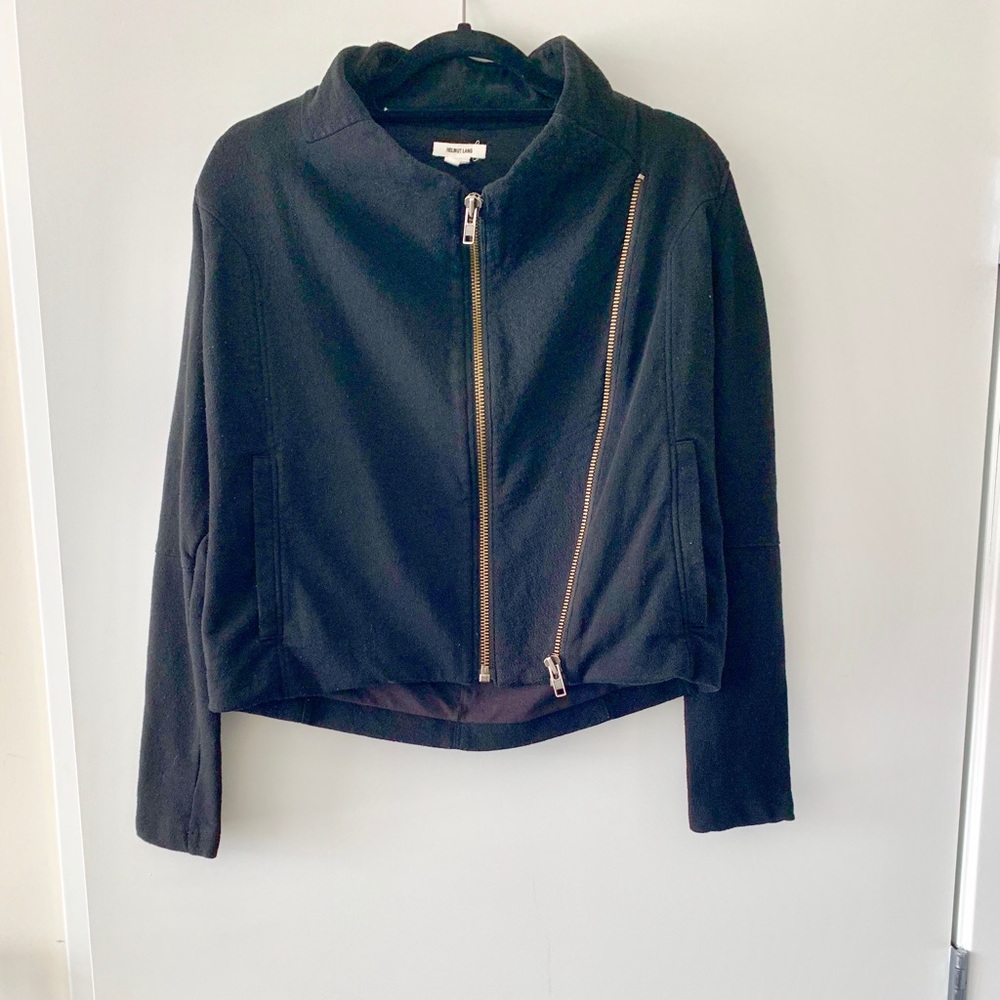 Helmut Lang moto style sweatshirt